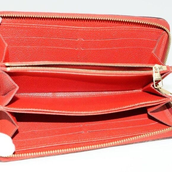 LOUIS VUITTON Monogram Empreinte Zippy Wallet Red - Picture 10 of 15